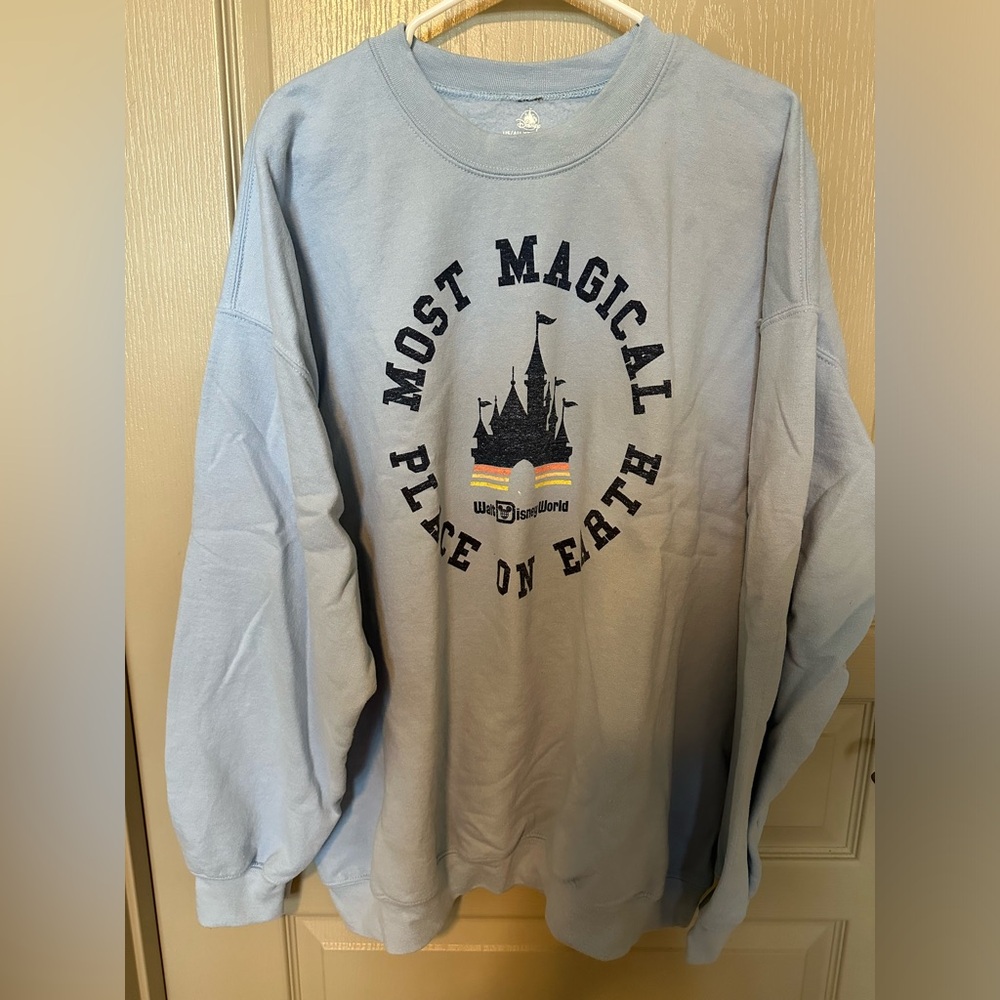 Walt Disney World Blue Castle Sweatshirt - Most Magical Place on Earth | XXL